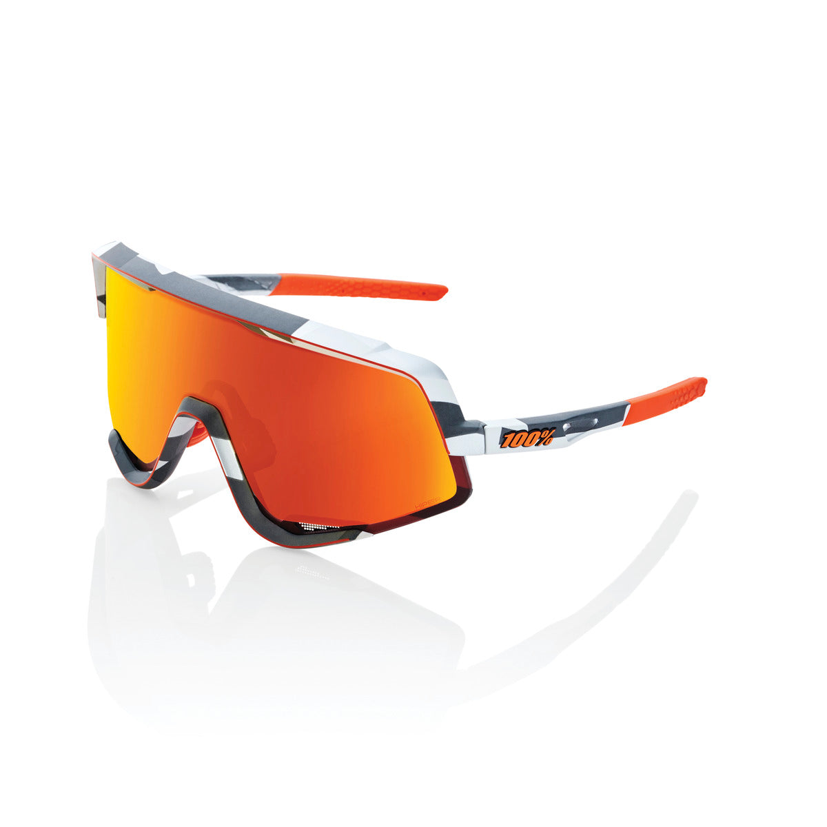 GLENDALE - Soft Tact Grey Camo - HiPER Red Multilayer Lens
